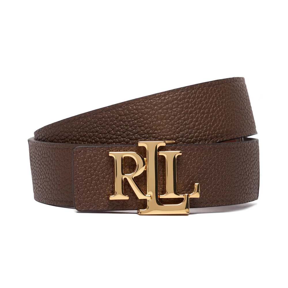 Γυναικεία Δερμάτινη Ζώνη Διπλής Όψεως Καφέ Ralph Lauren 412912039002-BRN TAN