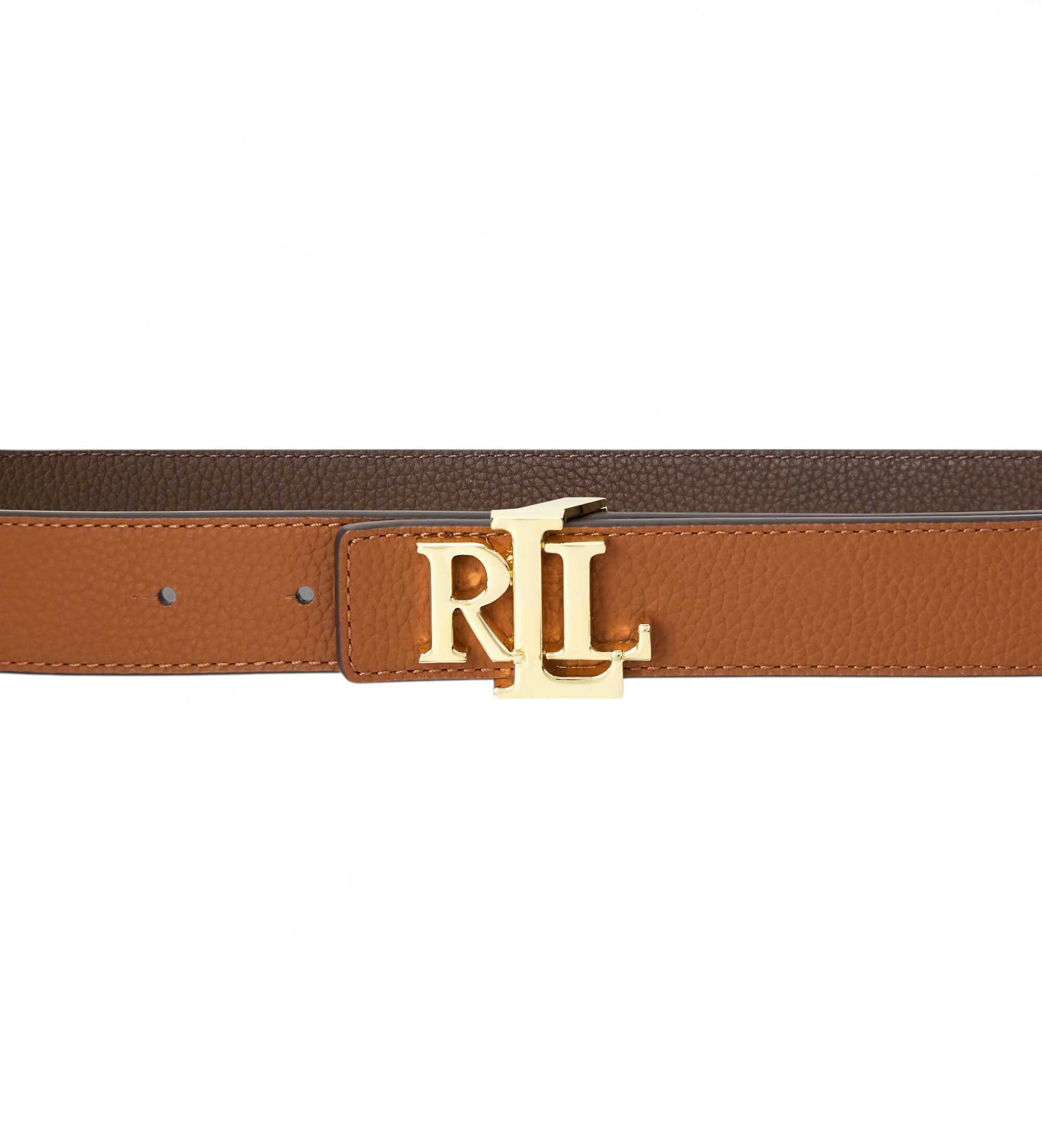 Γυναικεία Δερμάτινη Ζώνη Διπλής Όψεως Καφέ Ralph Lauren 412912039002-BRN TAN