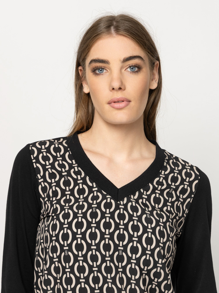 Γυναικείο Calishaw26 Μακρυμάνικο T-shirt Μαύρο Heavy Tools T15056-CHAIN