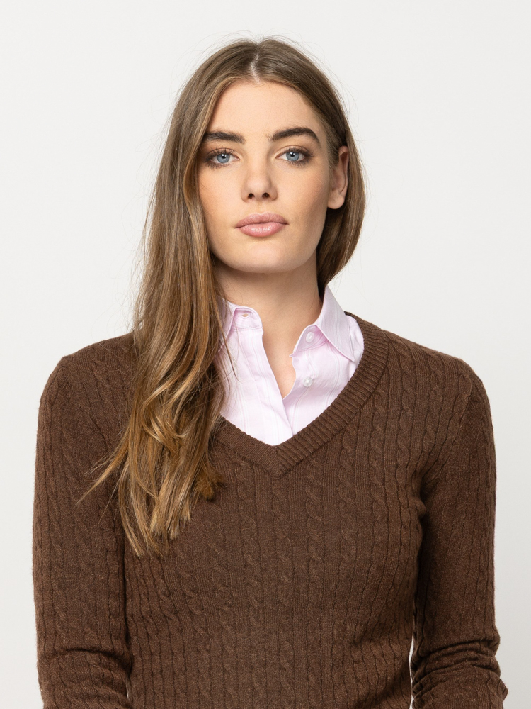 Γυναικείο Hetra Πουλόβερ Καφέ Heavy Tools T53049-BROWN