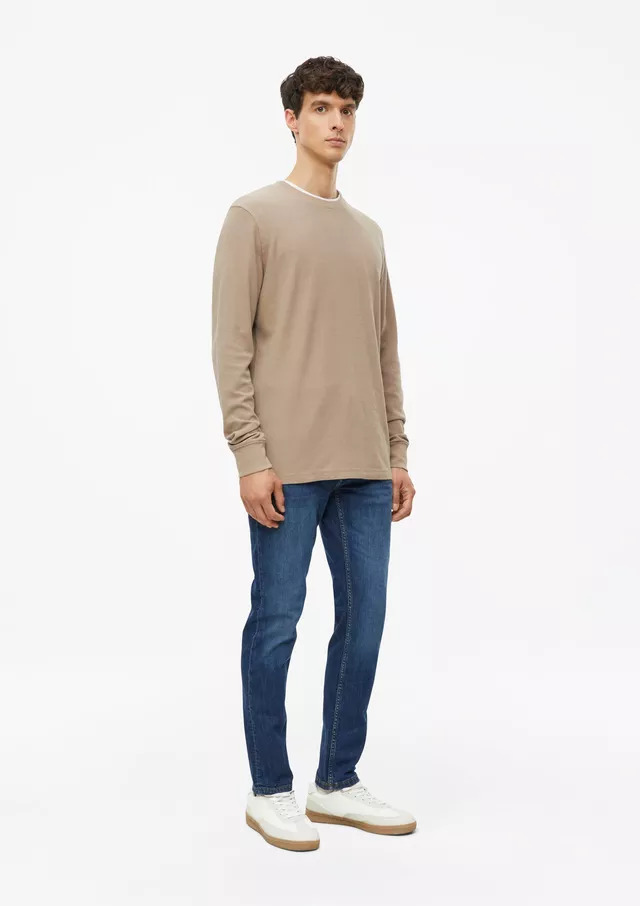 Ανδρικό Μακρυμάνικο T-shirt Καφέ S.Oliver 2180195-8621