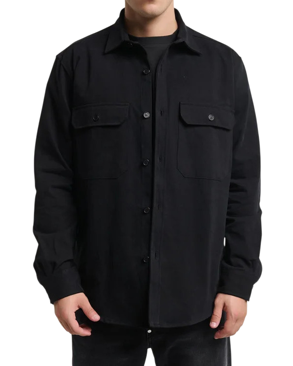 Ανδρικό Overshirt Μαύρο Royal Denim SKIVE5159-BLACK