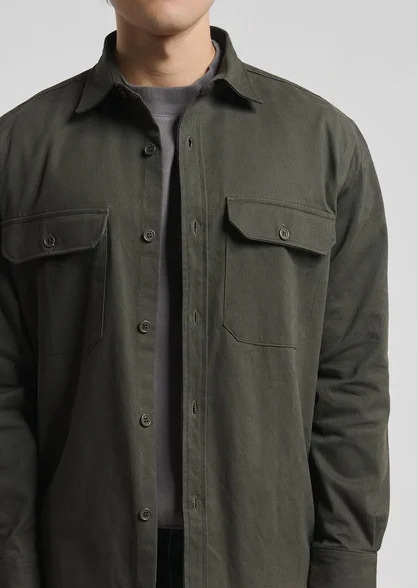 Ανδρικό Overshirt Χακί Royal Denim SKIVE5159-KHAKI
