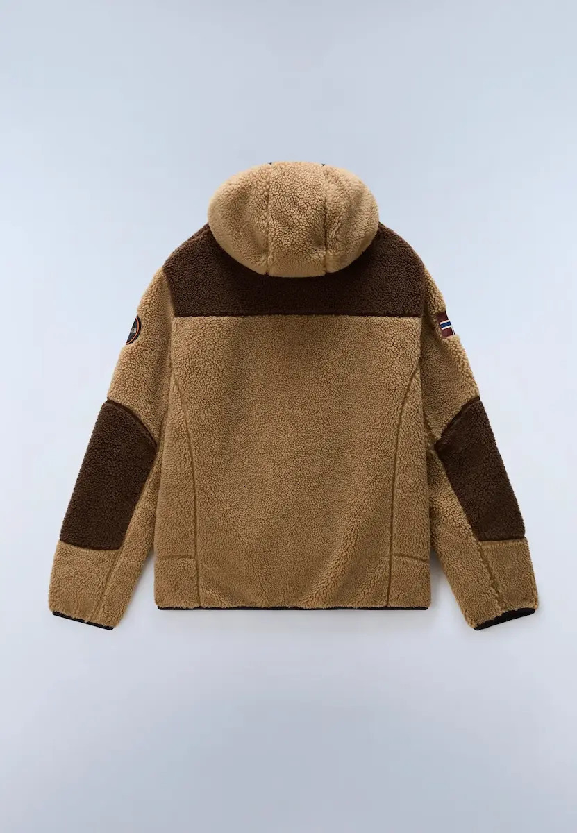 Ανδρική Yupik Fleece Ζακέτα Καφέ Napapijri NP0A8AZX-M4E1