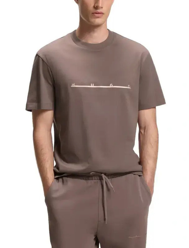 Ανδρικό Datri T-Shirt Καφέ HUGO 50568118-223