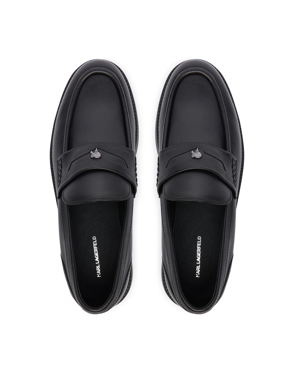 Ανδρικά Δερμάτινα Kai Loafers Μαύρα Karl Lagerfeld KL12816-000 Black