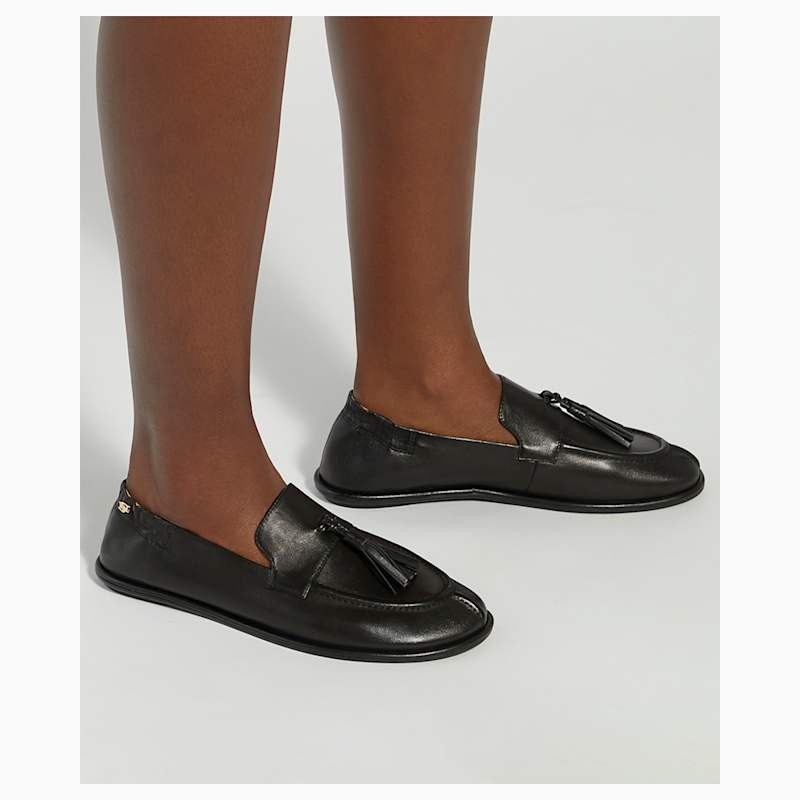 Γυναικεία Δερμάτινα Grounding Loafers Μαύρα Dune London 0076510780033484-BLACK