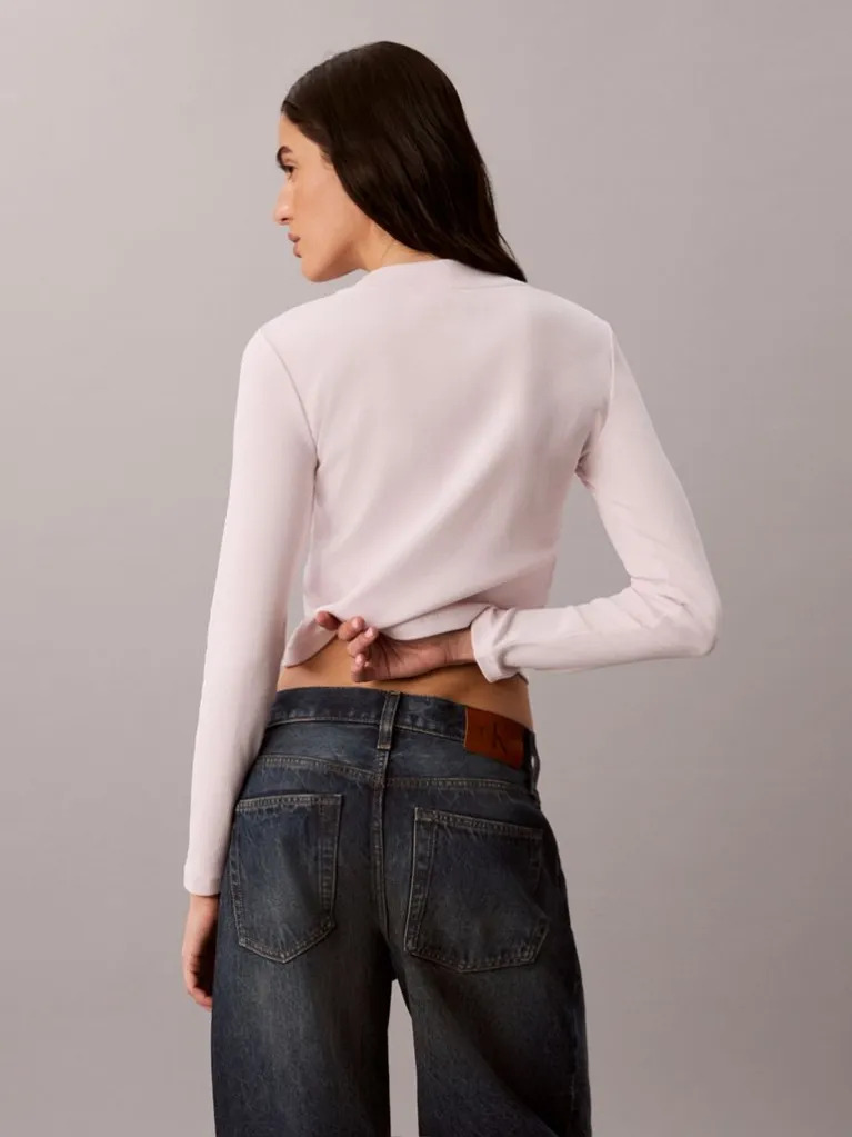 Γυναικείο Μακρυμάνικο T-shirt Ροζ Calvin Klein LV047A803G-3FS