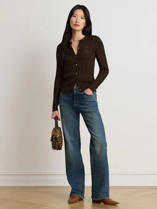 Γυναικεία Ζακέτα Καφέ Ralph Lauren 200P14040505-BROWN