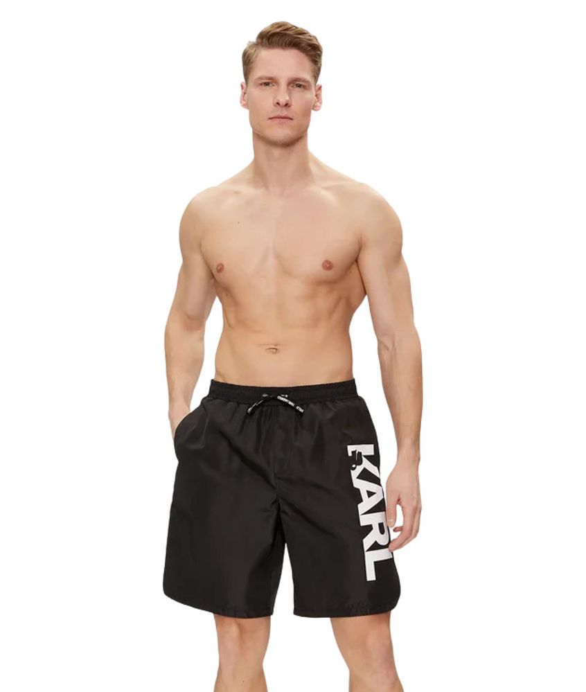 Ανδρικό Logo Μαγιό Μαύρο Karl Lagerfeld 241M2204-999 BLACK