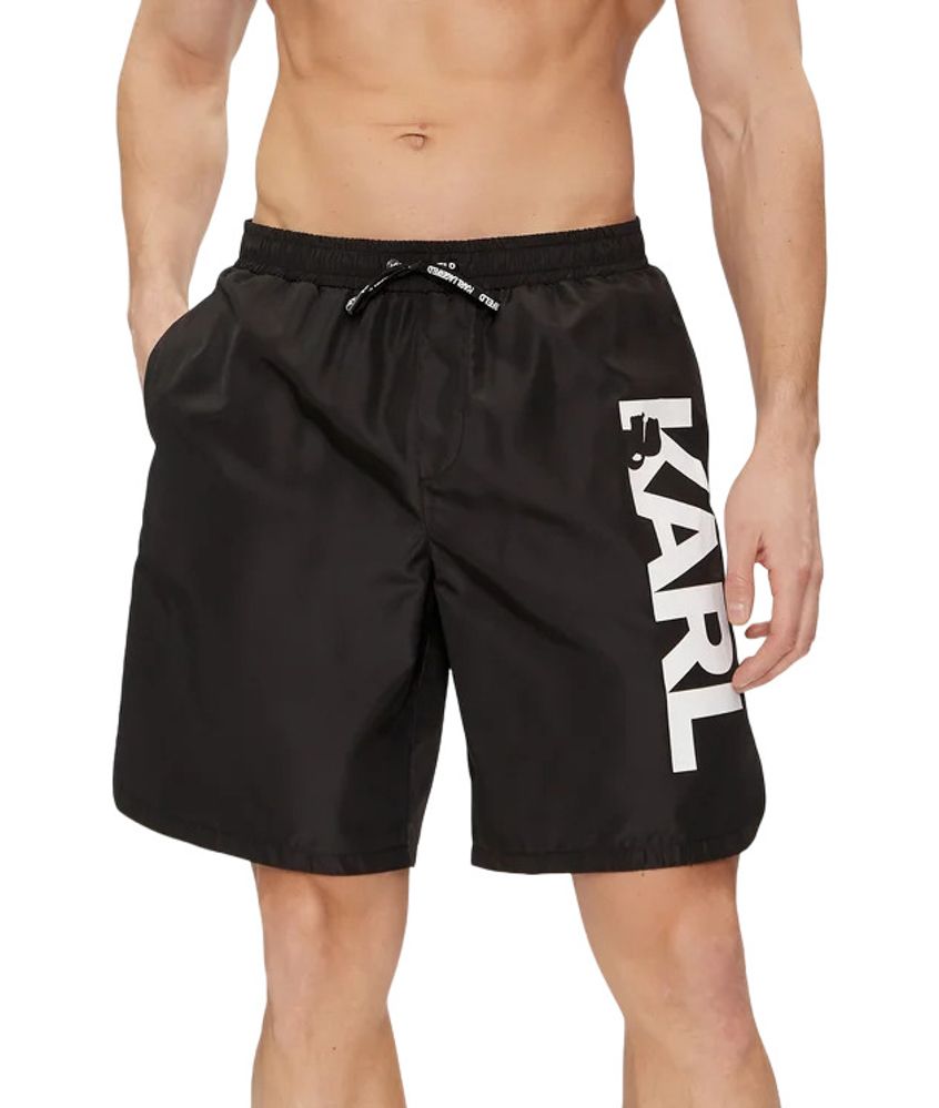 Ανδρικό Logo Μαγιό Μαύρο Karl Lagerfeld 241M2204-999 BLACK