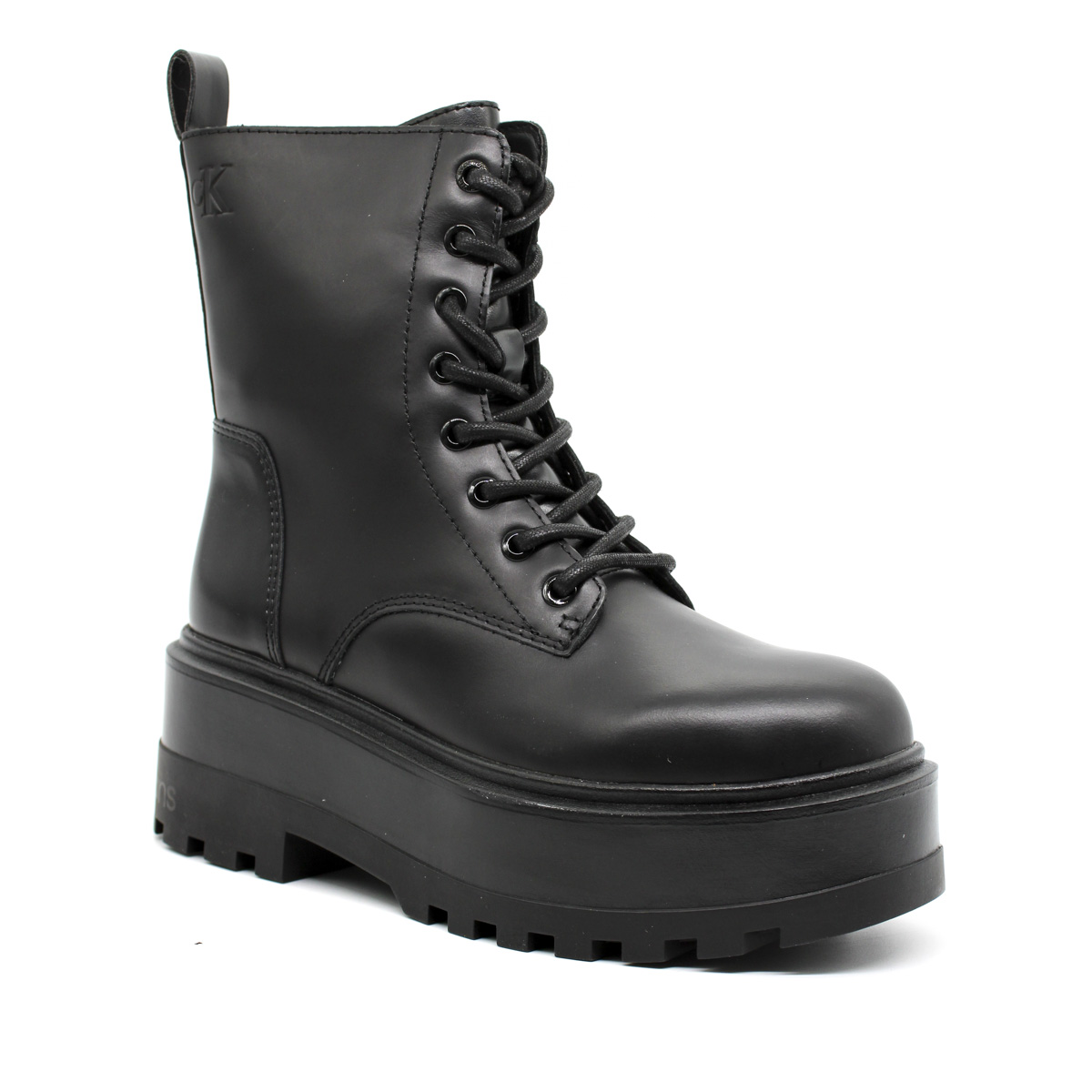 Γυναικεία Δερμάτινα Μποτάκια Μαύρα Calvin Klein YW0YW01535-0GJ