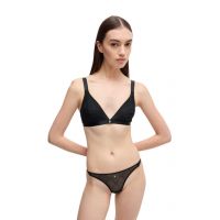 Γυναικείο Sporty Lace Στρινγκ Μαύρο Hugo 50527150-001