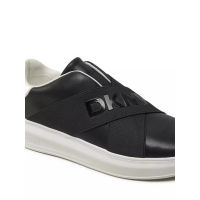 Γυναικεία Δερμάτινα Jaye Slip On Sneakers Μαύρα DKNY K4467549-BLACK