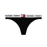 Γυναικείο Στρινγκ Μαύρο Tommy Hilfiger UW0UW05616-BDS
