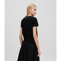 Γυναικείο Ikon Duo T-shirt Μαύρο Karl Lagerfeld A1W17131-999 BLACK