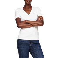 Γυναικείο T-shirt Εκρού Tommy Hilfiger WW0WW40584-02Z