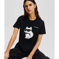 Γυναικείο Ikon Aquarelle T-shirt Μαύρο Karl Lagerfeld A2W17119-999 Black