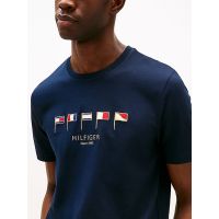 Ανδρικό T-shirt Navy Μπλε Tommy Hilfiger MW0MW38616-DW5
