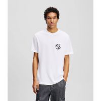 Ανδρικό Monogram T-shirt Λευκό Karl Lagerfeld Jeans A2M17072-100 WHITE