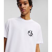 Ανδρικό Monogram T-shirt Λευκό Karl Lagerfeld Jeans A2M17072-100 WHITE