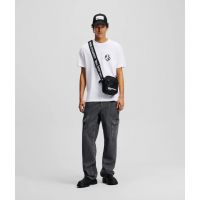 Ανδρικό Monogram T-shirt Λευκό Karl Lagerfeld Jeans A2M17072-100 WHITE