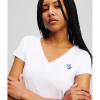 Γυναικείο Slim T-shirt Λευκό Karl Lagerfeld Jeans A2W17097-100 WHITE