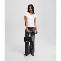Γυναικείο Slim T-shirt Λευκό Karl Lagerfeld Jeans A2W17097-100 WHITE