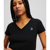 Γυναικείο Slim T-shirt Μαύρο Karl Lagerfeld Jeans A2W17097-999 BLACK