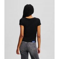 Γυναικείο Slim T-shirt Μαύρο Karl Lagerfeld Jeans A2W17097-999 BLACK