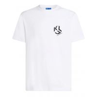 Ανδρικό Monogram T-shirt Λευκό Karl Lagerfeld Jeans A2M17072-100 WHITE