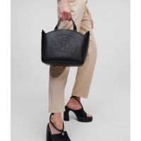 Γυναικεία Δερμάτινη K/Circle Tote Τσάντα Μαύρη Karl Lagerfeld A1W30058-999 Black