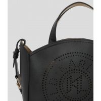 Γυναικεία Δερμάτινη K/Circle Tote Τσάντα Μαύρη Karl Lagerfeld A1W30058-999 Black