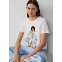 Γυναικείο T-Shirt Λευκό S.Oliver 2164146-02E1