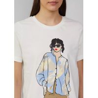 Γυναικείο T-Shirt Λευκό S.Oliver 2164146-02E1