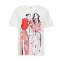 Γυναικείο T-shirt Εκρού S.Oliver 2164099-02E1