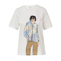 Γυναικείο T-Shirt Λευκό S.Oliver 2164146-02E1