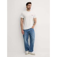 Ανδρικό T-shirt Λευκό Tommy Jeans DM0DM21577-YBL