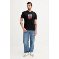Ανδρικό T-shirt Μαύρο Tommy Jeans DM0DM21940-BDS