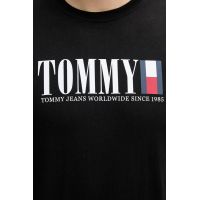 Ανδρικό T-shirt Μαύρο Tommy Jeans DM0DM21941-BDS