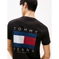 Ανδρικό T-shirt Μαύρο Tommy Jeans DM0DM21910-BDS