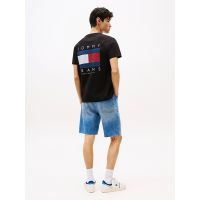 Ανδρικό T-shirt Μαύρο Tommy Jeans DM0DM21910-BDS