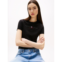 Γυναικείο T-shirt Μαύρο Tommy Jeans DW0DW21422-BDS