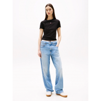 Γυναικείο T-shirt Μαύρο Tommy Jeans DW0DW21422-BDS