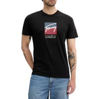 Ανδρικό T-shirt Μαύρο Tommy Jeans DM0DM21940-BDS