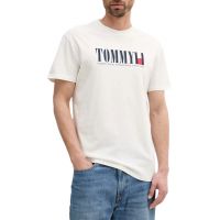 Ανδρικό T-shirt Λευκό Tommy Jeans DM0DM21941-YBL