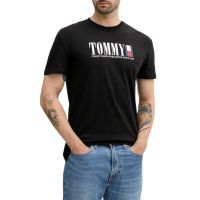 Ανδρικό T-shirt Μαύρο Tommy Jeans DM0DM21941-BDS