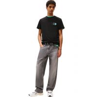 Ανδρικό T-shirt Μαύρο Tommy Jeans DM0DM21577-BDS