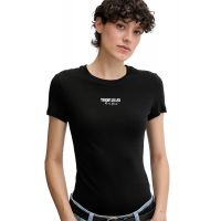 Γυναικείο Slim T-shirt Μαύρο Tommy Jeans DW0DW20913-BDS