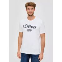 Ανδρικό T-shirt Λευκό S.Oliver 2139909-01D1